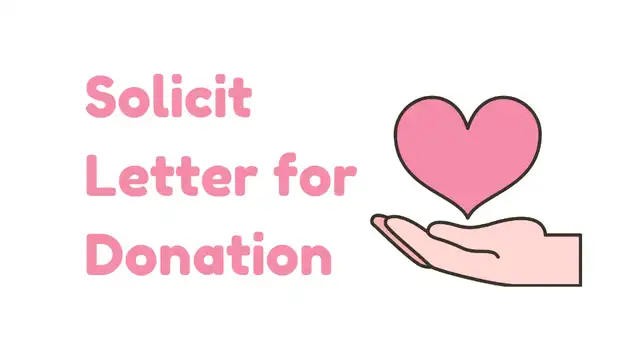 Solicit Letter for Donation