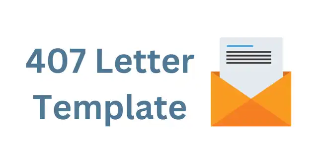 407 Letter Template